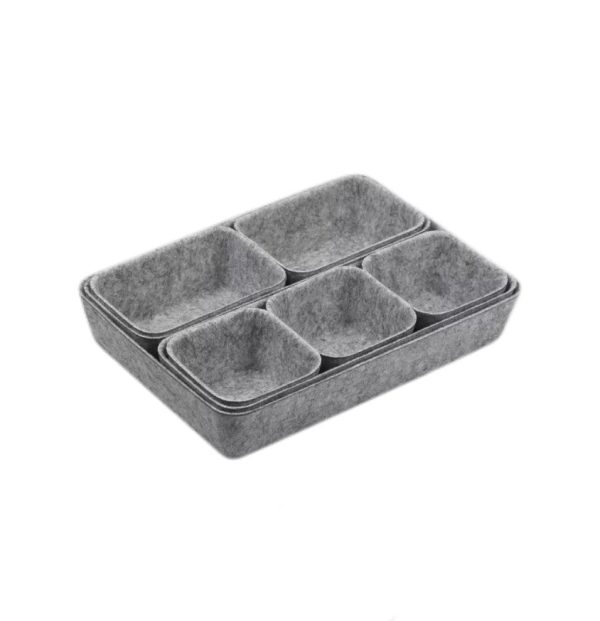 8-Piece Felt Organizer Set for Drawers