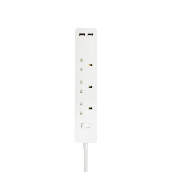 Power Extension Socket with 2 USB