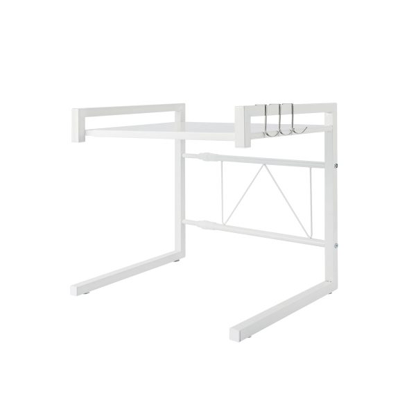 Extendable Microwave Oven Rack - Maximize Kitchen Storage Space