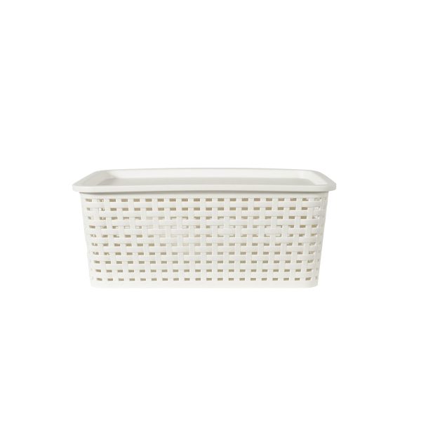 PP Weaved Storage Basket With Lid