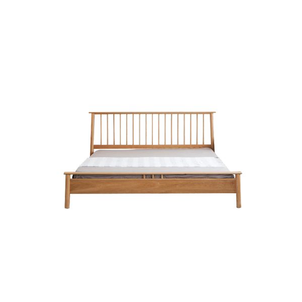 Eira Solid Oak Bed Frame - Elegant Natural Wood Bedroom Furniture