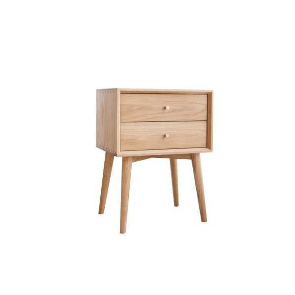 Eira Solid Oak Bedside Table - Elegant Bedroom Furniture