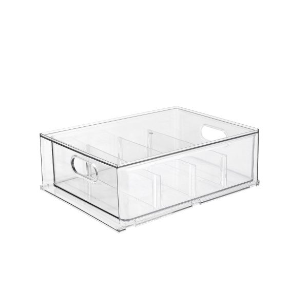 Refrigerator Storage Organizer With Compartments