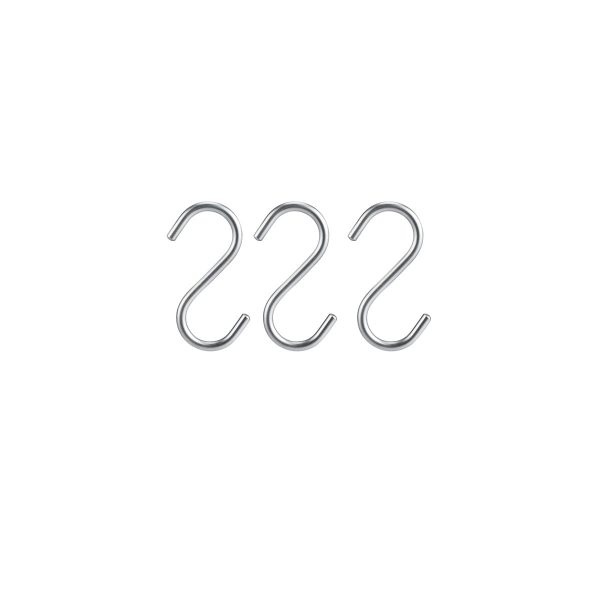 S-shaped Aluminum Hook (3 Pcs)