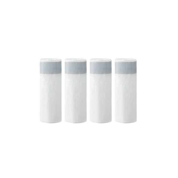 72 Pack Drawstring Trash Bags - Durable & Easy Tie Closure for Household Waste