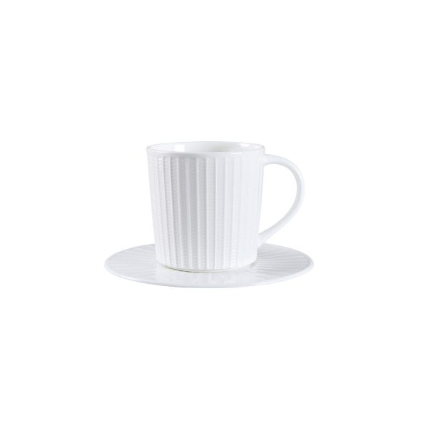Ashley Bone China Coffee Mug & Saucer