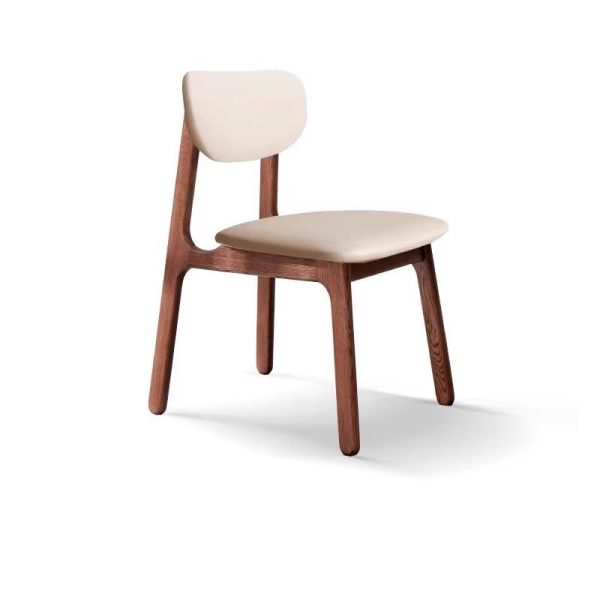 Kei Solid Wood Leathaire Dining Chair