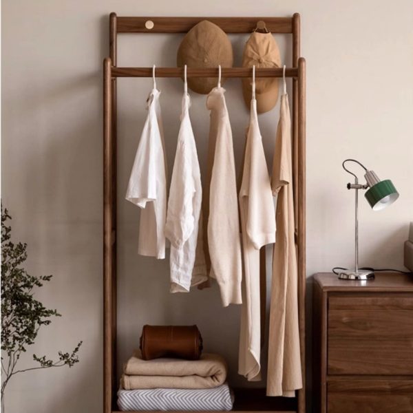Asher Solid Wood Clothes Rack