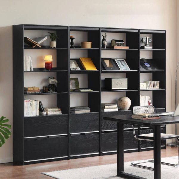 Onyx Solid Wood Bookshelf