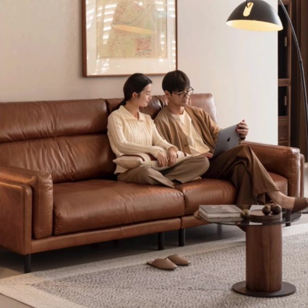 Lawrence 3 Seater Leather Sofa